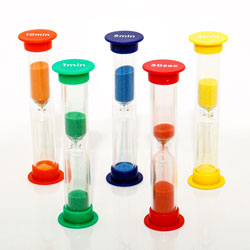 Midi Mixed Sand Timer - Set of 5 (30 Seconds & 1, 3, 5, 10 Minute)