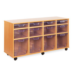 12 Variety Tray Storage Unit - with Clear Trays