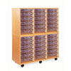 36 Shallow Tray Storage Unit - with Clear Shallow Trays