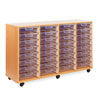 32 Shallow Tray Storage Unit - with Clear Shallow Trays