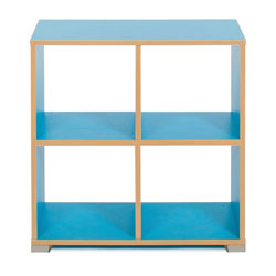 Bubblegum 4 Cube Backless Room Divider (Horizontal)