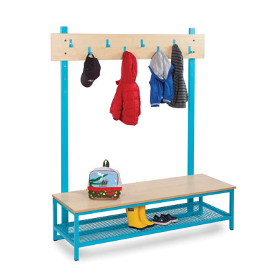 Bubblegum Cloakroom Bundle 3 - 8 Hooks & Boot Rack - CLK-B3