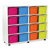 White Tray Storage Unit - with 16x Triple-Sized Trays