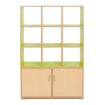 Bubblegum 9 Cube & 3 Bay Low Level Cupboard Room Divider - RDIV-B3