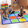 Rainbow Square Placement Carpet - 2m x 2m - MAT1019