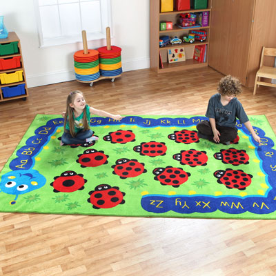 Back to Nature Chloe Caterpillar Rectangular Carpet - 3m x 2m - MAT1005