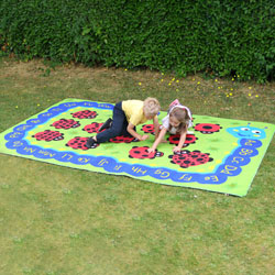 Back to Nature Chloe Caterpillar Numeracy & Literacy Outdoor Play Mat - 3m x 2m