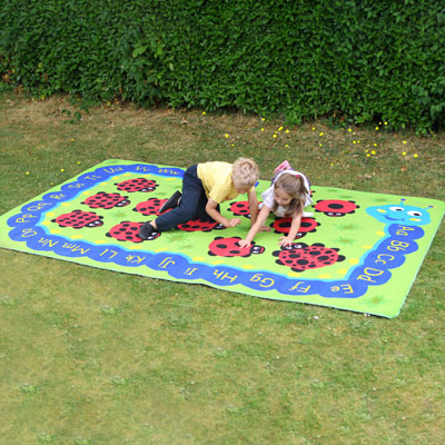 Back to Nature Chloe Caterpillar Numeracy & Literacy Outdoor Play Mat - 3m x 2m - MAT1026