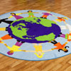 Children of the World Multi-Cultural Circular Carpet - 2m diameter - MAT040