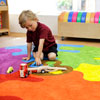 Rainbow Colour Palette Circular Carpet - 2m diameter - MAT086