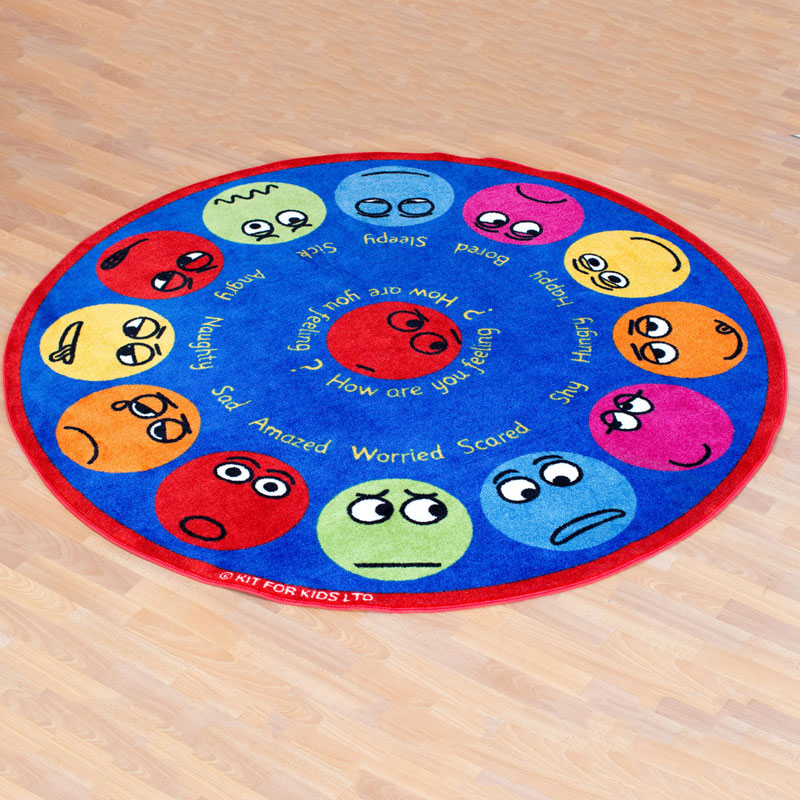 Emotions Rug Emotions Interactive Circular Carpet - 2m diameter MAT068 | Primary ICT