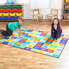 1-100 Numbers Rectangular Carpet - 2m x 1.5m - MAT1011