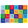 1-24 Numbers Rectangular Carpet - 1.5m x 1m - MAT1012