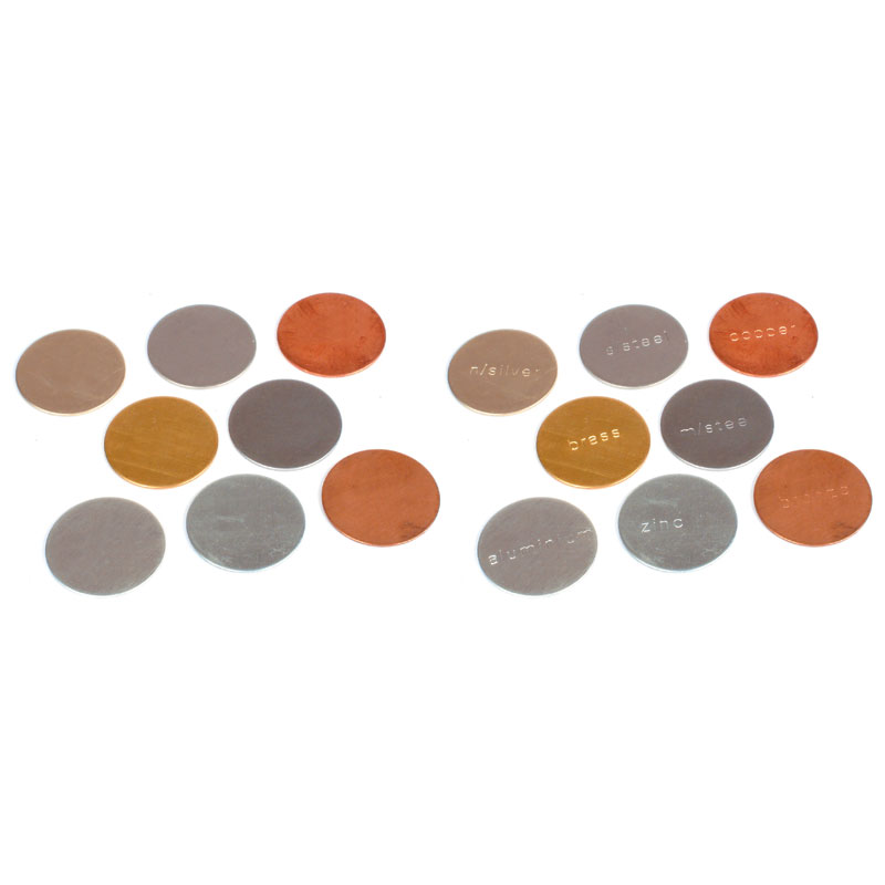 Stamped & Blank Metal Discs 25mm (Set of 16) Mixed and Non