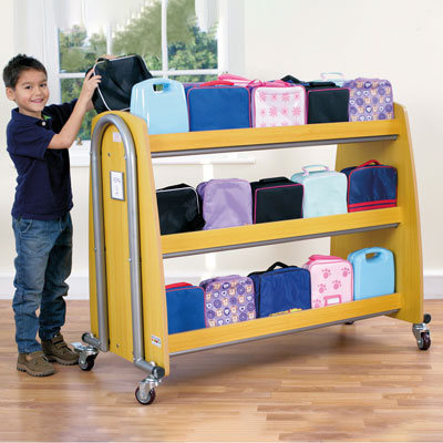 Tuf2 Single Lunchbox Trolley - Holds 30 Lunchboxes (Supplied Flat Packed) - FN0603