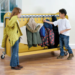 Tuf2 Classroom Cloakroom Trolley - Stores 30 Coats (Supplied Flat Packed)