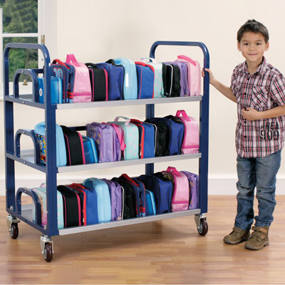 Tuf Double Lunchbox Trolley - Holds 60 Lunchboxes (Supplied Flat Packed) - FN0600