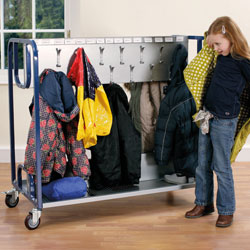 Tuf Classroom Cloakroom Trolley - Stores 30 Coats (Supplied Flat Packed)