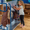 Tuf Classroom Cloakroom Trolley - Stores 30 Coats (Supplied Flat Packed) - FN0601