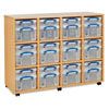 Really Useful Classroom Storage Unit - with 12x 4 Litre & 12x 9 Litre boxes