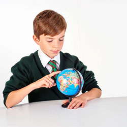 Desktop Political World Globe - 130mm