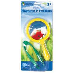 Primary Science Jumbo Magnifier and Tweezers (Colour Varies)