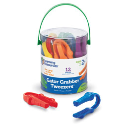 Gator Grabber Tweezers - Set of 12 - by Learning Resources