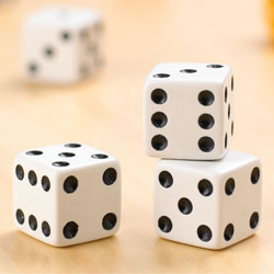 Standard Dot Dice 16mm - Pack of 10
