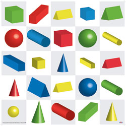 TTS Bee-Bot Mat - 3D Shapes