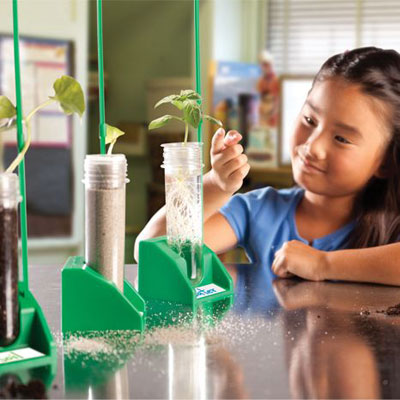 Hydroponics Lab - includes 3x Test Tubes, Seed Baskets & Stands - by Educational Insights - EI-5099
