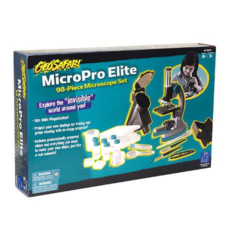 Educational Insights GeoSafari Micropro Elite 98-Piece Microscope Set