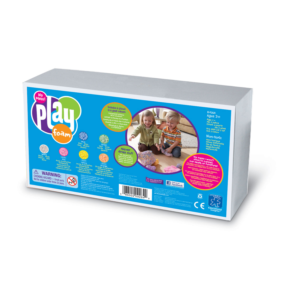 Playfoam Student Set - includes 6 Bricks (6 colours) - by Educational  Insights EI-9264