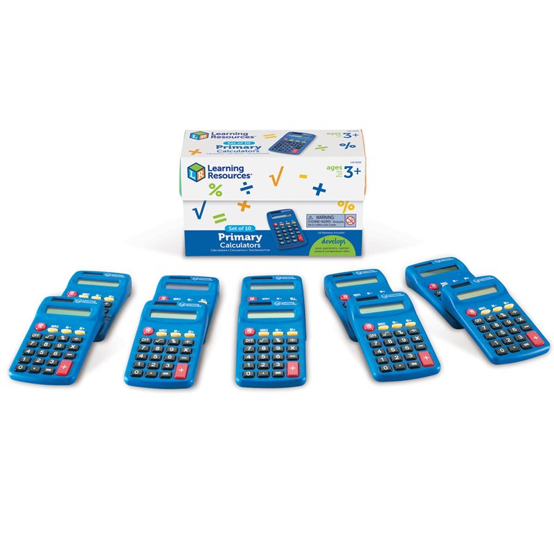 Primary Calculators by Learning Resources - Set of 10 - LER0038