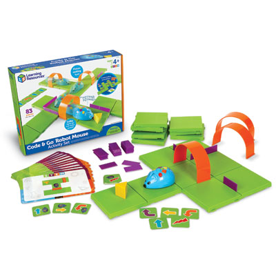 *Box Damaged* Code & Go Programmable Robot Mouse Activity Set - 83 Pieces - by Learning Resources - LER2831/D