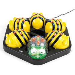 TTS Mixed Bee-Bot & Blue-Bot Bundle - 5x Bee-Bots, 1x Blue-Bot & Docking Station