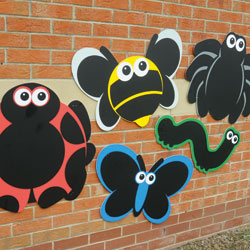 TTS Outdoor Blackboard Mini Bugs - Set of 5 Mark Making Chalkboards
