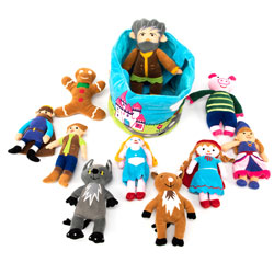 TTS Fairytale Characters in a Soft Basket