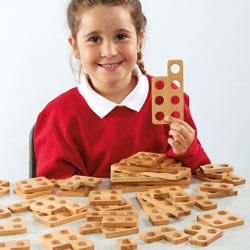 TTS Wooden Number Frames - Set of 80