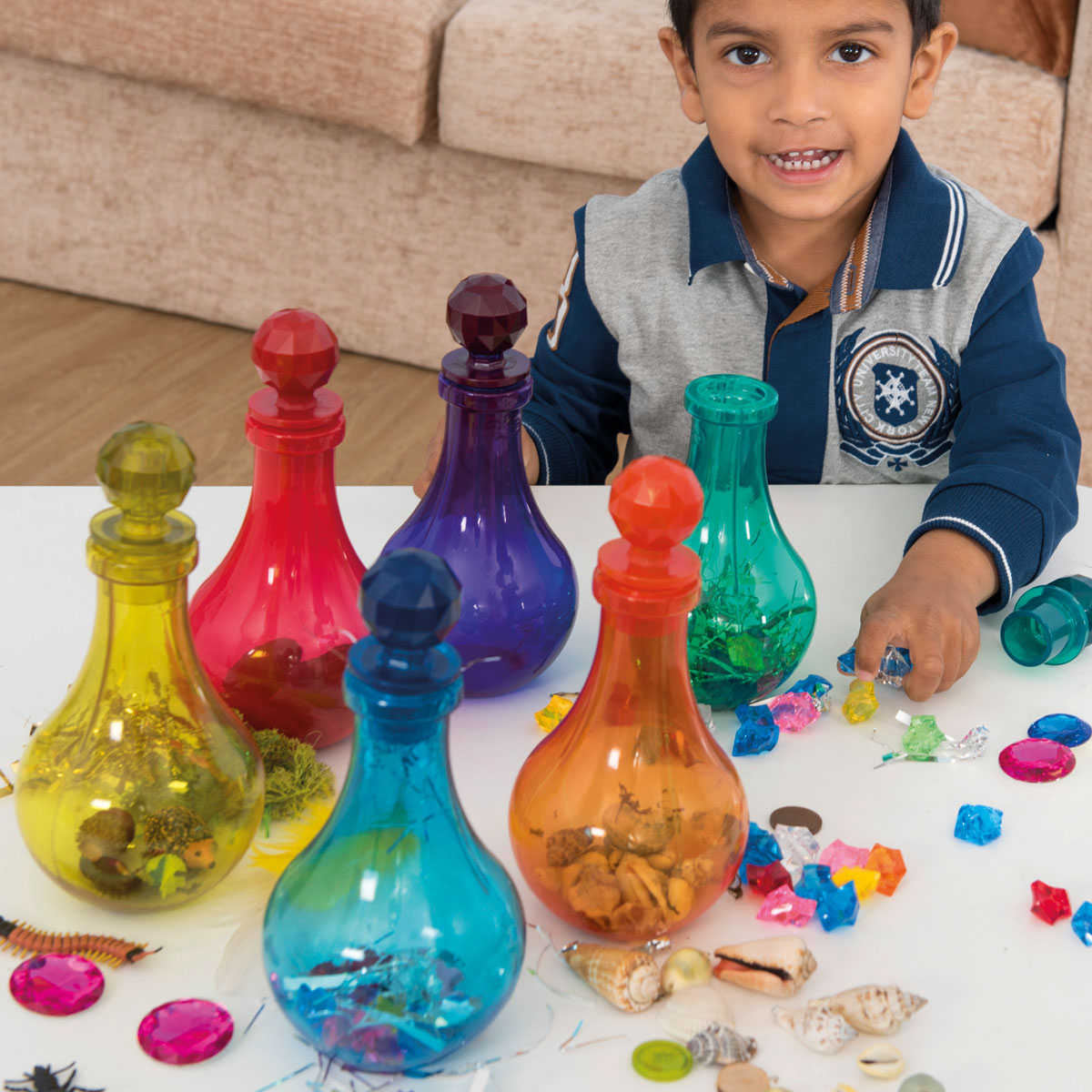 Buy TTS Coloured Plastic Potion Bottles - Set of 6 | Primary ICT Shop