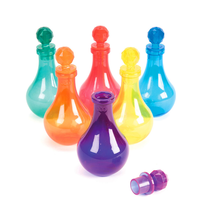 Buy TTS Coloured Plastic Potion Bottles Set of 6
