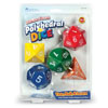 Jumbo Polyhedral Foam Dice - Set of 5 - by Learning Resources - LER7694