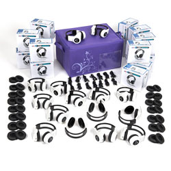 TTS USB Headset Bundle - Pack of 15 with Spares & Storage Box