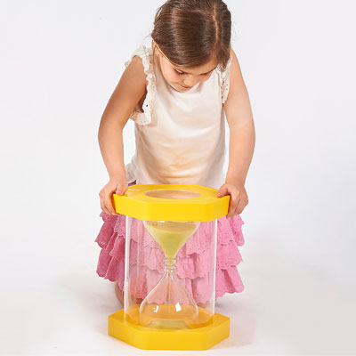 Giant Sit-On ClearView Sand Timer - Yellow - 3 Minute - CD92030