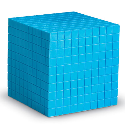 Grooved Base 10 Plastic Thousand Cube - by Learning Resources - LER0927