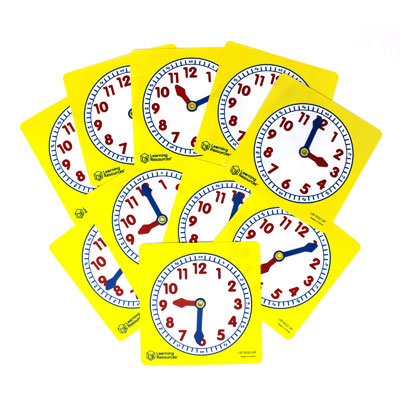 Pupil Clock Dials - Set of 10 - by Learning Resources - LER0112