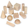 Wooden Geometric Solids - Set of 12 - by Learning Resources - LER0120