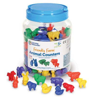 Friendly Farm Animal Counters - Set of 144 - by Learning Resources - LER0187