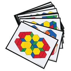 Pattern Block Additional Design Cards - Set of 36 - by Learning Resources