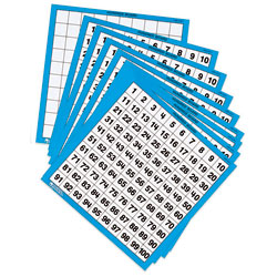 Wipe-Clean Hundred Boards - Set of 10 - by Learning Resources