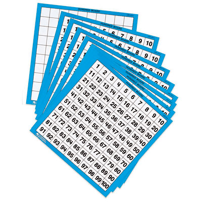 Wipe-Clean Hundred Boards - Set of 10 - by Learning Resources - LER0375